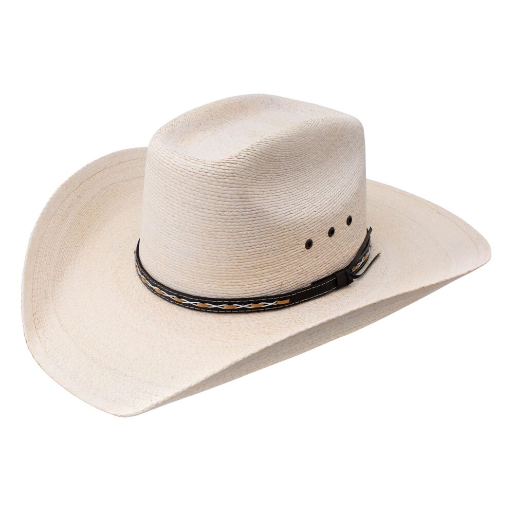 7076 SSSQRE-7940 Square Eyelets Reg Oval Hat US, Numeric, 7 5/8, Natural